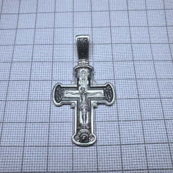 Крест из серебра/Частичное чернение/Феодоровская БМ