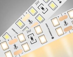 Ambrella Светодиодная лента двухрядная Ambrella Light GS3601 2835 204Led /20W m/ 24V IP20 3000K 5m LED Strip 24V GS3601