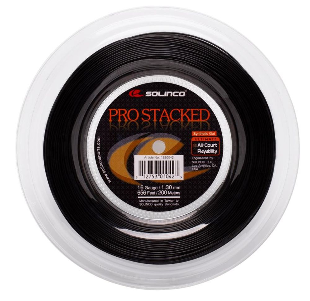 Теннисные струны Solinco Pro Stacked (200 m) - black