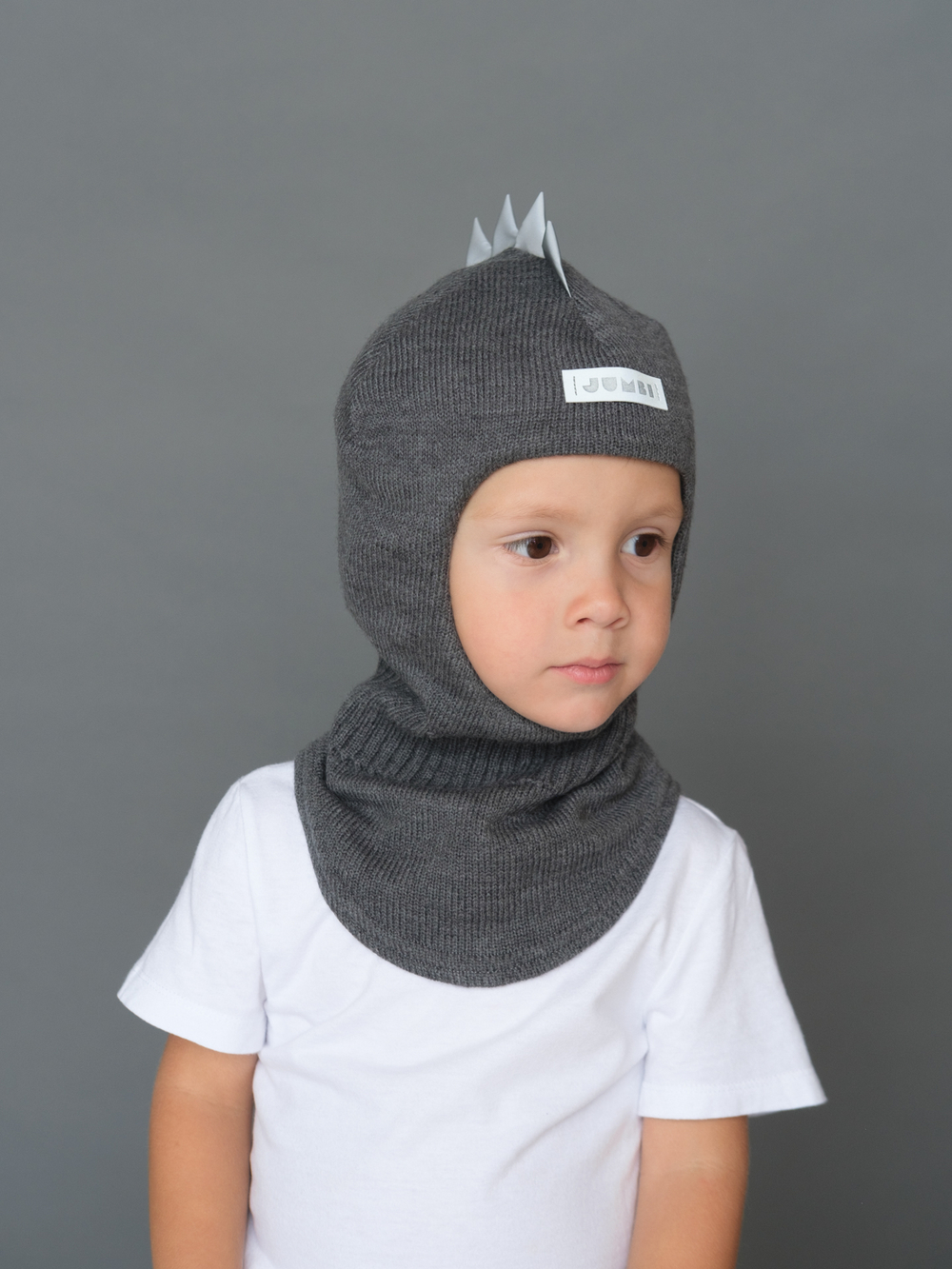 Шлем весенний/осенний вязаный (Имбирь) ОРЕО