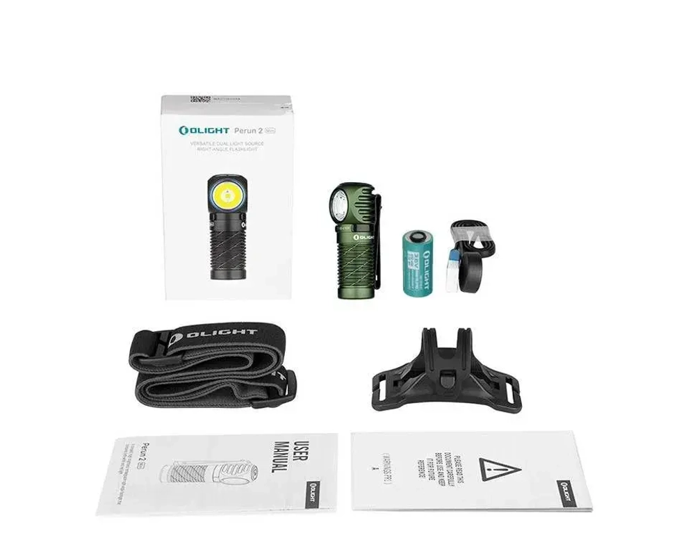 Налобный светодиодный фонарь Olight Perun 2 Mini OD Green CW