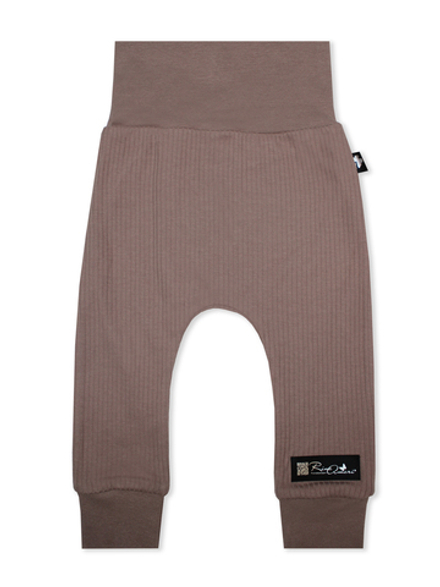 Штанишки на манжетах Рубчик Тауп грей RinaAmari