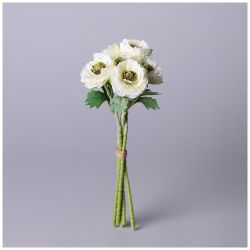 БУКЕТ ИСКУССТВЕННЫХ ЦВЕТОВ "РАНУНКУЛЮС" ВЫСОТА= 31СМ (МАЛ=12ШТ./КОР=72ШТ.)