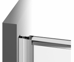 Душевая дверь Ravak Pivot PDOP1-80 03G40101Z1 профиль Белый ручка Белая стекло Transparent