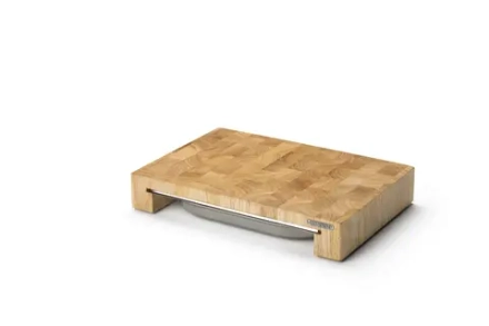 Continenta Доска из каучукового дерева 39x27x6,5 см с выдвижным лотком