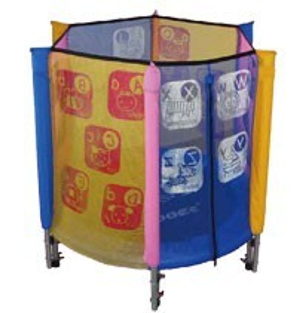 Складной батут Tramps с защитной сеткой для дома диаметр 102 см