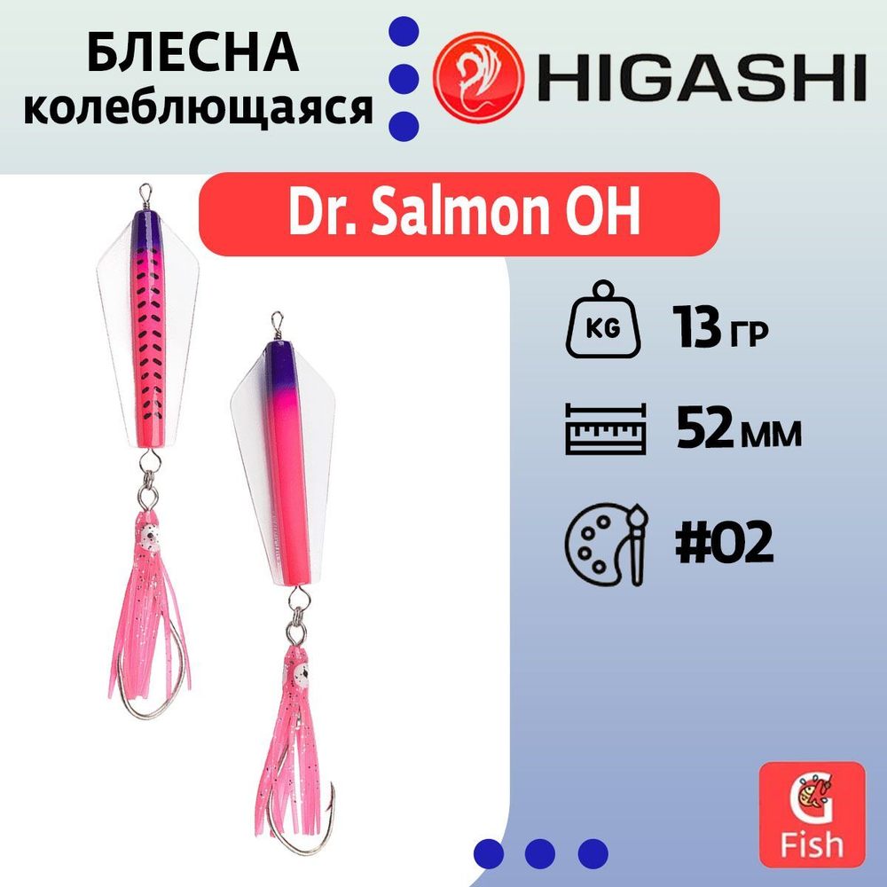 Блесна колеблющаяся Dr. Salmon 26g #21