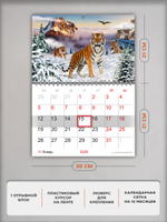 Настенный отрывной календарь "Тигры"