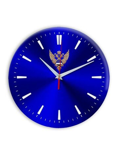 Настенные часы "Эмблема Росгидромета 02 40" Декор для дома, подарок