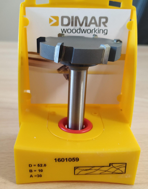 Фреза Dimar для выравнивания слэбов D52x6,5 L83 Z6 хвостовик 12 мм 1601059