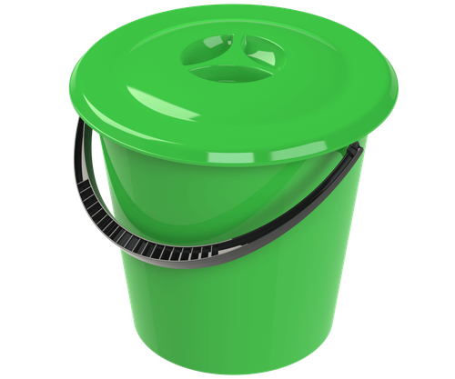 Ведро пластиковое АльтПласт (15л) с крышкой