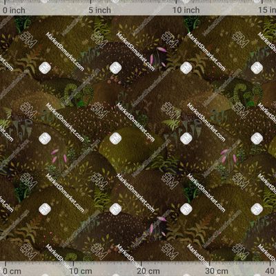 Весенний мох коричневый by Gora-pattern 517 DPI