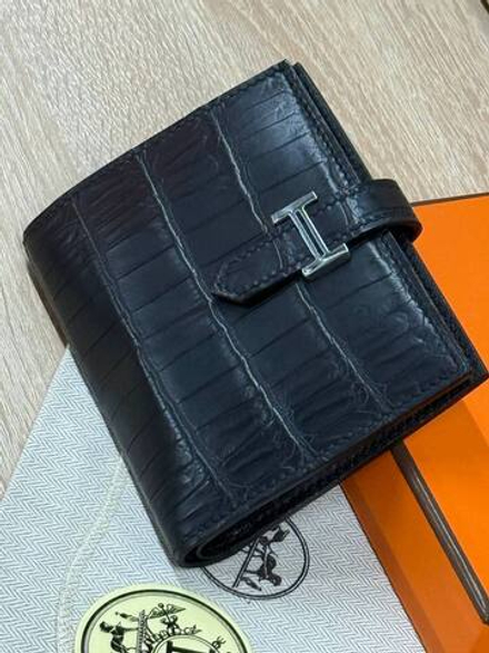 Кошелек Hermes из кожи крокодила