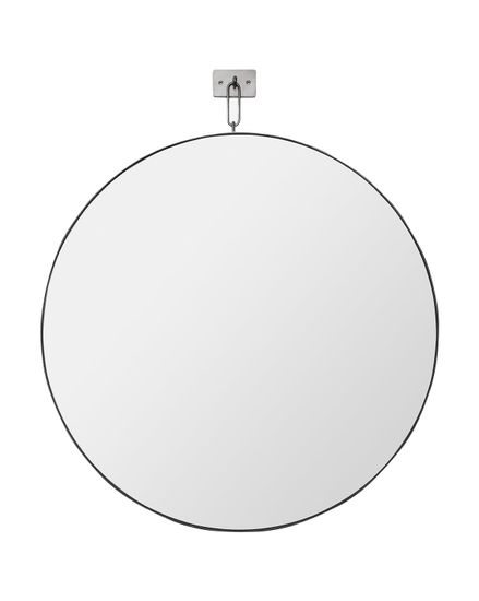 Серебряное настенное зеркало “Найт”