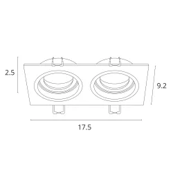 Точечный встраиваемый светильник ARTE LAMP TARF