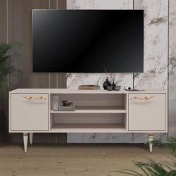 Тумба под ТВ Арт Колор matte 155см Классик Голд Серый агат матовый