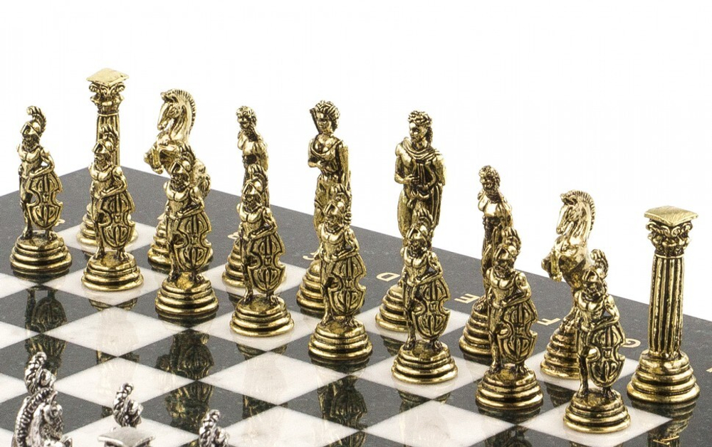 Шахматы "Греко-Римская война" 32х32 см мрамор G 120800