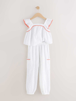 Топ и брюки в комплекте для девочки Next AB1-564, Белый