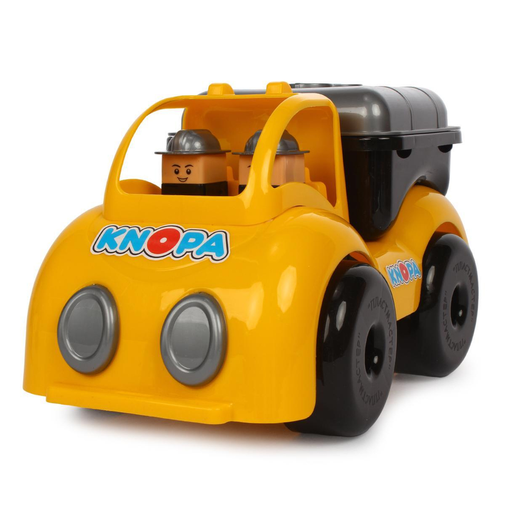 Машинка цистерна "Крепыш на стройке" 33 см (КНОПА)