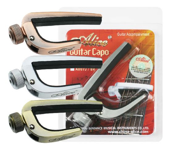 Каподастр для акустической гитары Alice A007J-PC