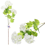 Цветок искусственный «Natur» 66см Гортензия белая