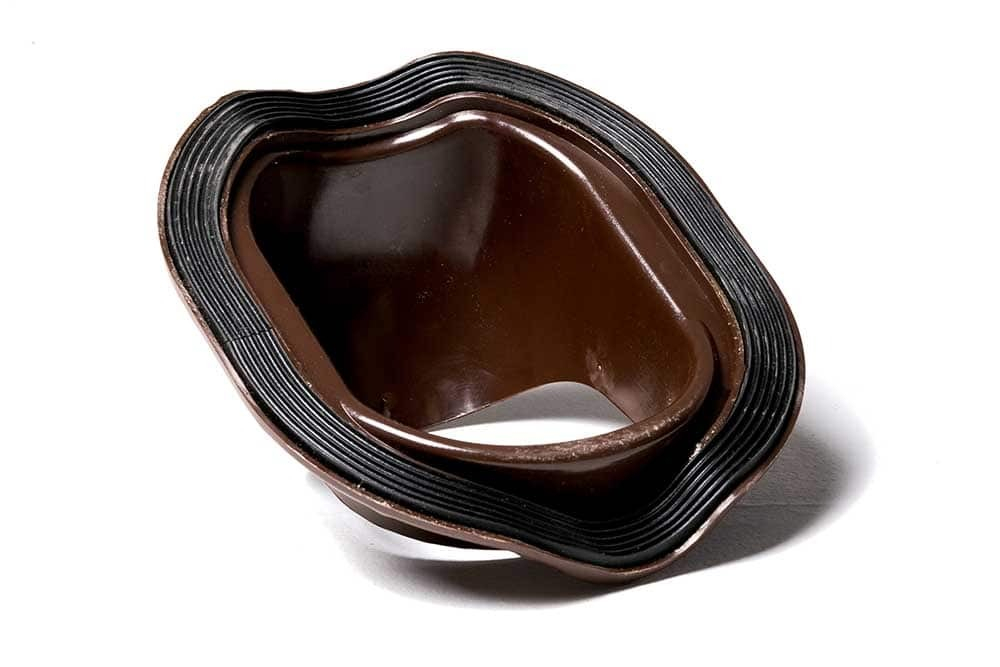 Нанодефлектор ND160, вент. выход утепленный высотой Н-500, для металлочерепицы Monterrey, коричневый