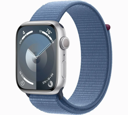 Умные часы Apple Watch Series 9 45mm Silver Al Winter Blue SL GPS (MR9F3)