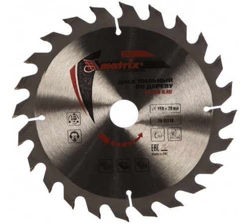 ПИЛЬНЫЙ ДИСК П/ДЕР MATRIX Ф160Х20ММ 24 ЗУБ+ К 20/16 73211