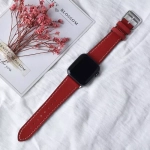 Браслет-ремешок для Apple Watch L-shaped leather strap (23003-RD) red