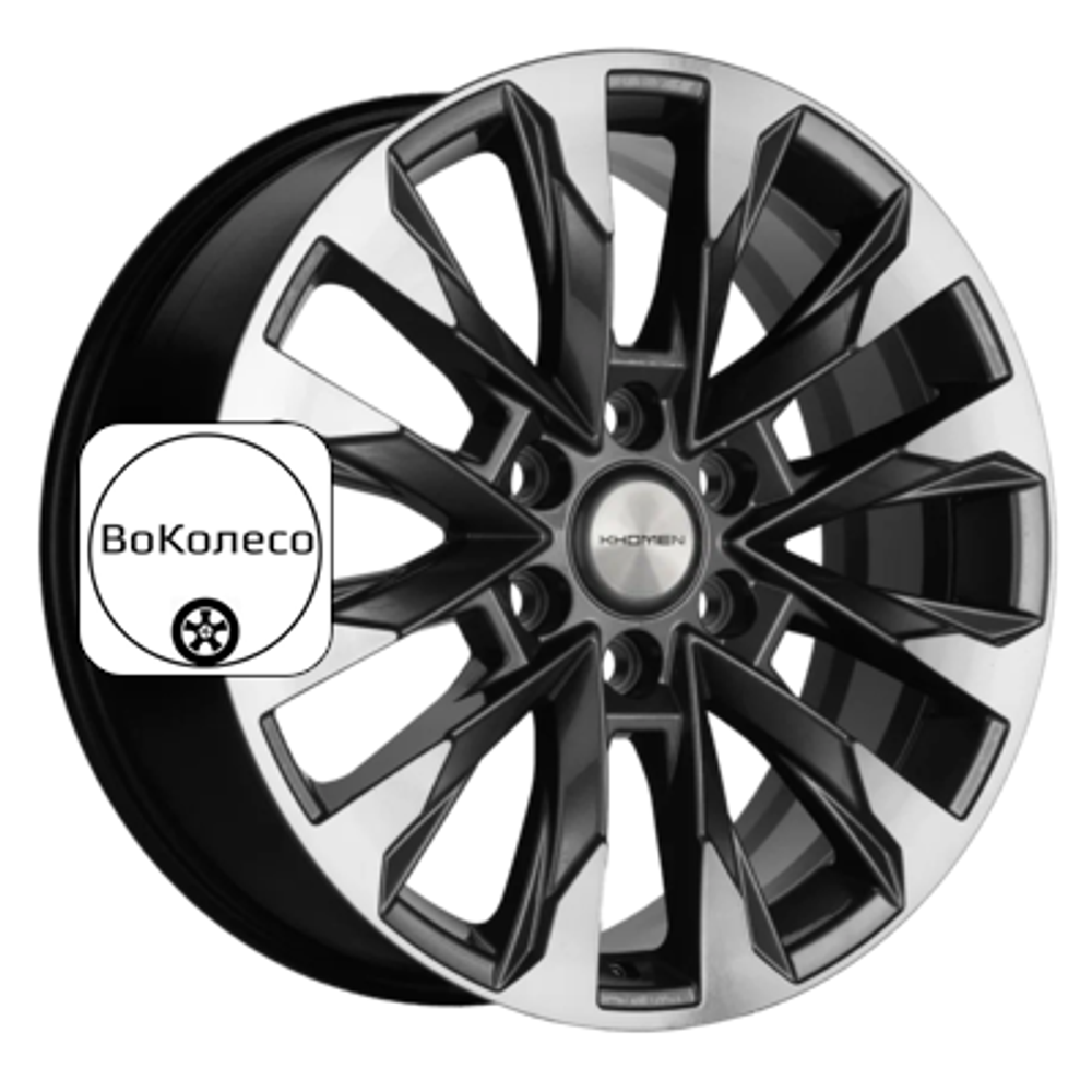 8x20/6x139,7 ET36 D100,1 KHW2010 (Tank 300/500) Gray-FP Khomen Wheels