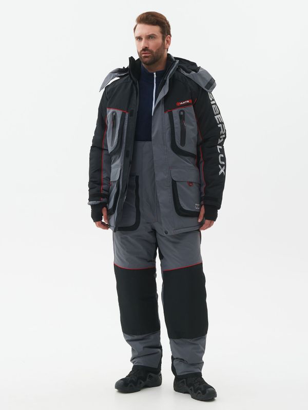 Костюм зимний Siberia LUX ткань Breathable цвет Серый/Черный