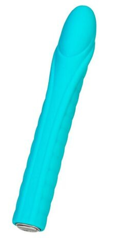 Бирюзовый вибратор Nalone Dixie - 16,7 см. (Цвет: бирюзовый)
