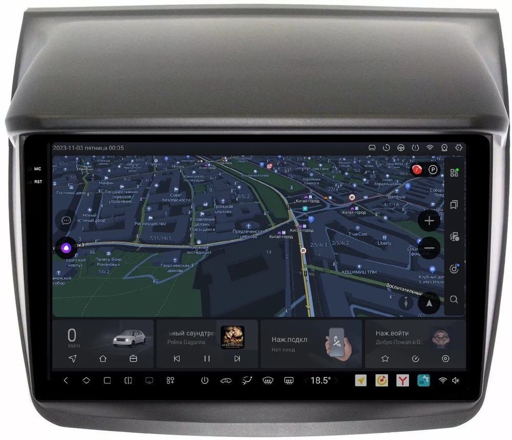 Магнитола для Mitsubishi L200, Pajero Sport 2006-2016 - Carmedia OL-9635 QLed+2K, Android 13, UIS7870 (DUDU7), CarPlay, SIM-слот