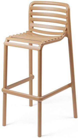 Стул пластиковый барный Doga Stool капучино
