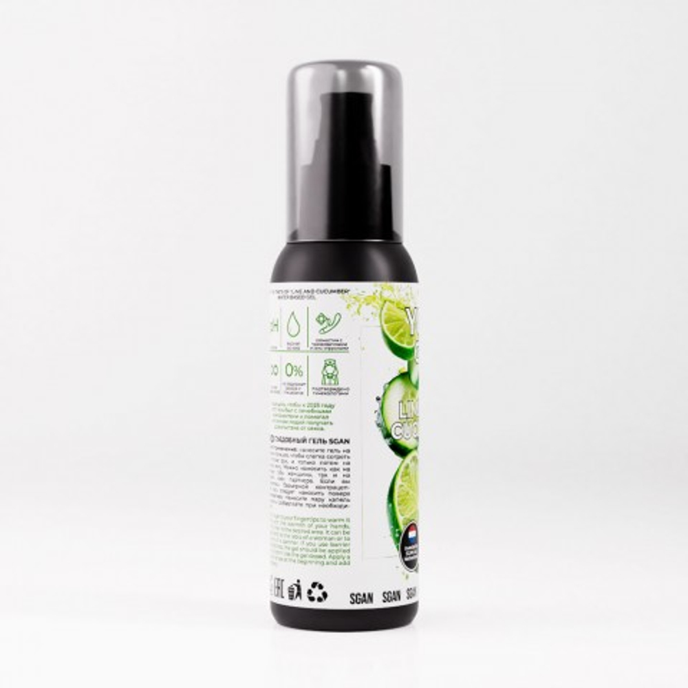 Лубрикант для орального секса SGAN Sensual со вкусом Лайм огурец, 100 мл