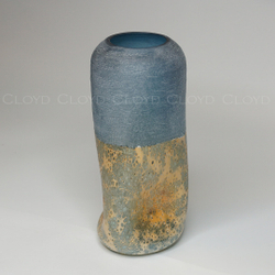Ваза Cloyd арт.50138 / выс. 37 см - синее стекло / серия 1659