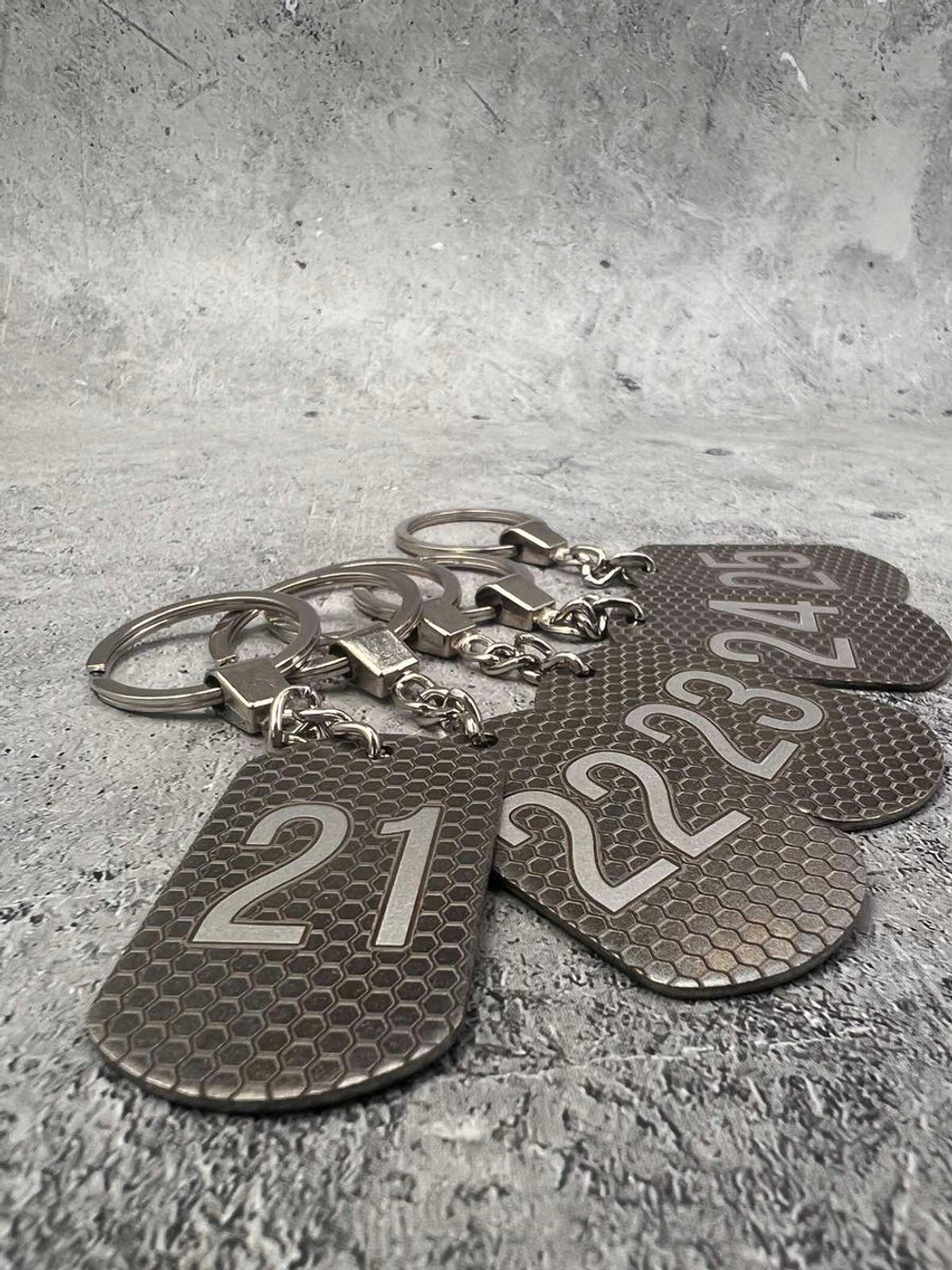 Номерки на ключи металлические 21-25