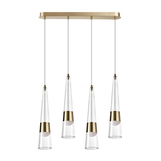 5043/42L L-VISION ODL24 435 глянц.золото/прозрачный/металл/стекло Люстра LED 42W 3000K 4167Лм LUMP