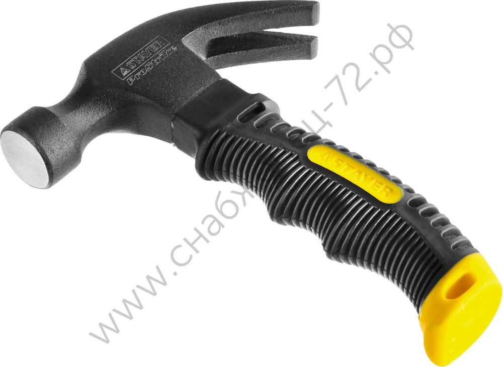 STAYER Compact 225 г, Столярный укороченный молоток-гвоздодёр (2026-225)