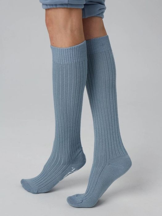 Гольфы из шерсти, деним