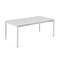 Раздвижной уличный стол Zaltana из алюминия светло-серого цвета, 180 (240) x 100