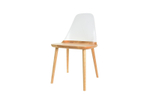 Стул DC-S123 белый/бук