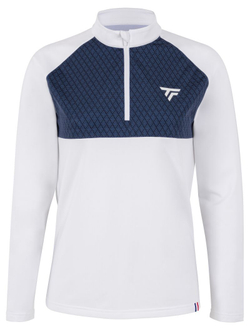 Женская теннисная футболка   Tecnifibre Thermo Zipper Longsleeves - white
