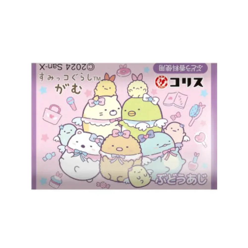 Резинка жевательная Coris "Sumikko Gurashi" вкус Винограда 6г