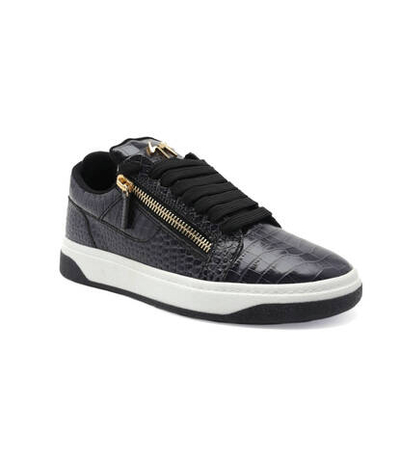 Кожаные кроссовки Giuseppe Zanotti - черный(RM30063)