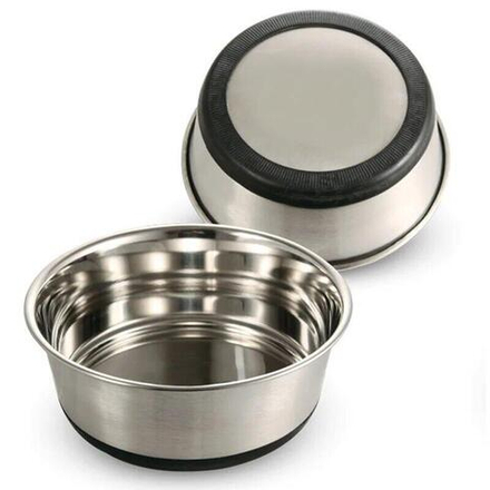 Миска металическая на резинке утяжеленная, 0,35л, triol