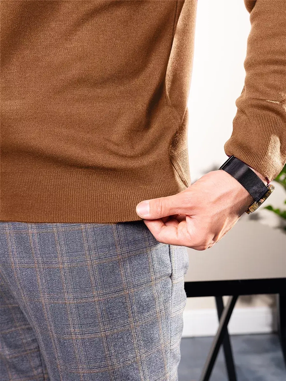 Джемпер однотонный базовый