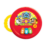Музыкальный барабанчик Красный/Букстар/КН.