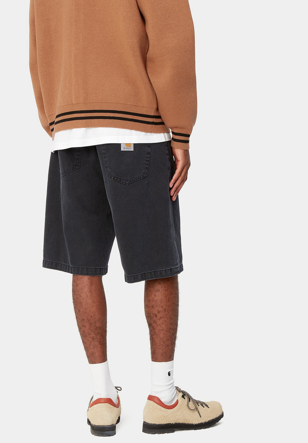 Carhartt WIP LANDON ROBERTSON - Джинсовые шорты - Чёрный