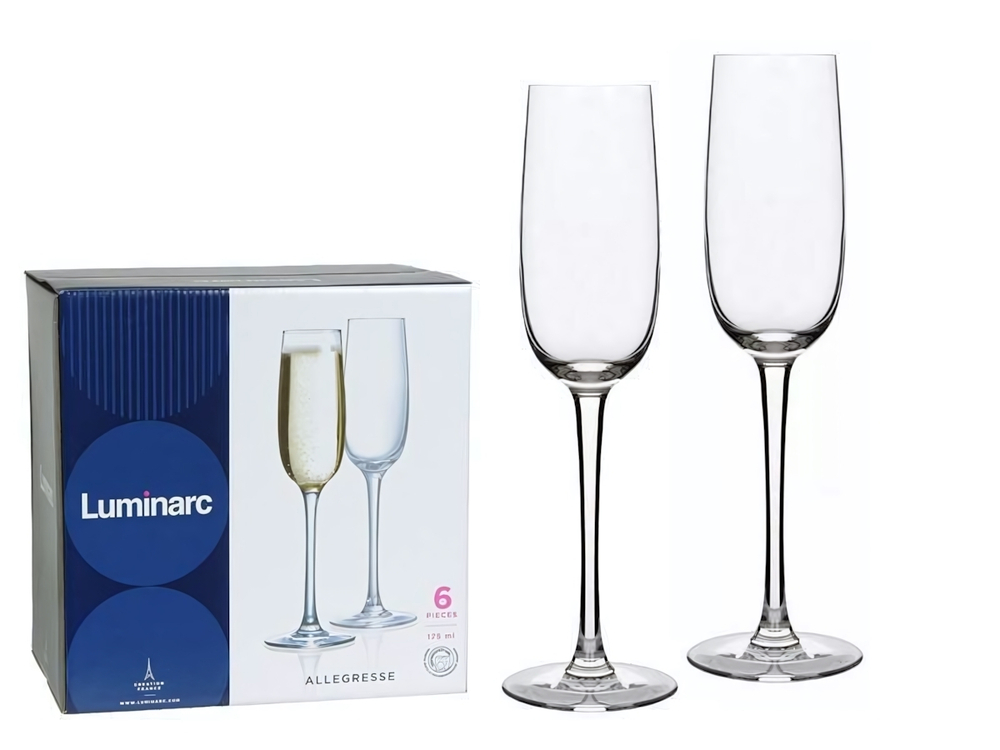 ALLEGRESSE Набор фужеров для шампанского 6шт 175мл